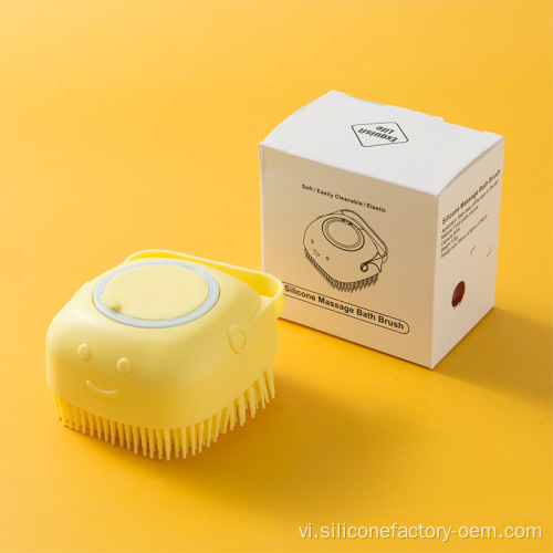 Bàn chải tắm thú cưng Massage Brush Silicone Cleaning Brush